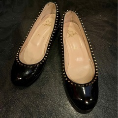 Christian Louboutin クリスチャン ルブタン ローヒール パンプス 中古の画像