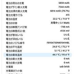 ipad air第４世代　10.9インチ　A2316 ２５６GB　WI-FI バッテリー７９%の画像