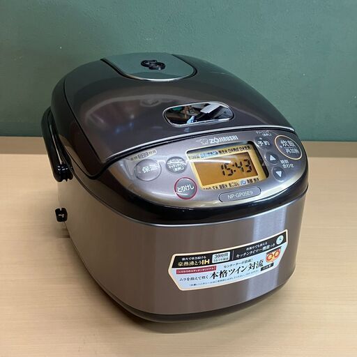 象印 NP-GP05E9 炊飯器 3合 ブラウン 2022年製 楽天市場】【8/1限定 エントリーで最大P5倍】象印 IH炊飯ジャー