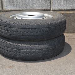 BS 軽タイヤ K300 145-80-R12　2本セット　中古の画像