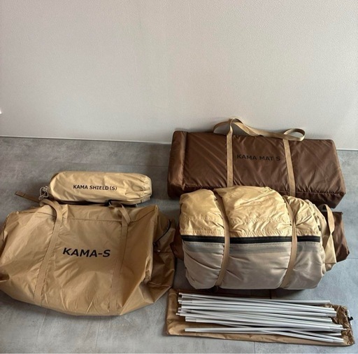 (美品)カマボコテント3s、カママットシート、カマシールド　セット