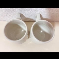 バッキンガム　カタカナ　文字入り　平成レトロ　可愛い　ペア マグカップ　２つ　セット　まとめ売り　まとめての画像