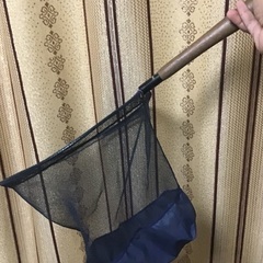 木製の漁網漁網。釣り。