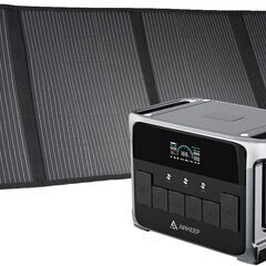 ARKEEP 2160Wh ポータブル電源 200W ソーラーパ...