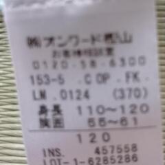 120cm チェック ワンピース　青の画像