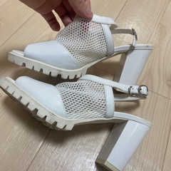 サンダル　レディース　ホワイト　の画像