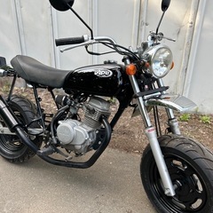 【動画あり】エイプ50 カスタム タイヤ前後新品　キャブ車 ホンダ