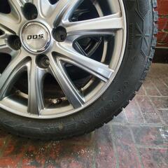 グッドイヤー スタッドレスタイヤ 155/65R14 ホイール付きの画像