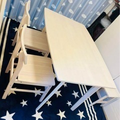 ダイニングテーブル　2点セット ニトリの画像