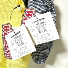 新品・タグ付Baby70~80サイズ　ロンパース・カバーオール 2点セットの画像