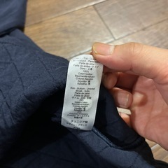  プチバトー紺色長袖ワンピース 140cmの画像