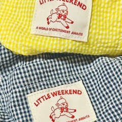 新品・タグ付Baby60~70サイズ　ギンガムチェックロンパース2点セットの画像