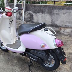 ⭐ヤマハビーノFI　SA37J　ラベンダー　優しいラベンダー色でタイヤ前後新品！　人気NO’１インジェクションモデル原付バイクの画像