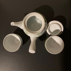 【磁器製】 🍵急須 湯呑み2個 セットの画像