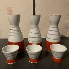 🍶 【磁器製】 徳利 お猪口 3組セット 🇯🇵の画像