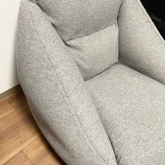 定価9,990円　無印良品 空気でできたソファ(グレー)の画像