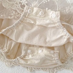 韓国刺繍レースドレスの画像