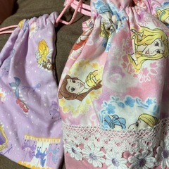 プリンセス巾着袋２点