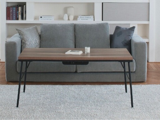 古材風アイアンこたつテーブル