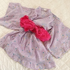 🍀【美品】95 ワンピース浴衣 セパレート