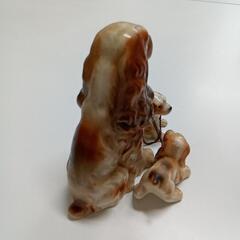 昭和レトロ　コッカースバニエル　陶器の画像