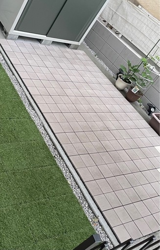 ウッドパネル ウッドデッキ 人工木 54枚セッ　タンスのゲン