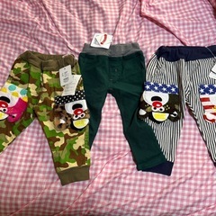 新品子供服90サイズ ズボン3点セット 