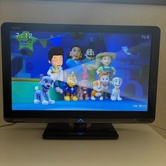 SHARP AQUOS 2010年製 テレビ 22V型 各種ケーブル付の画像