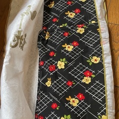 着物　ブラック　花柄