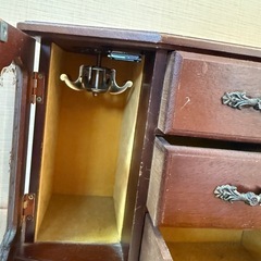 ※昭和レトロ※洋風ジュエリーケース　オルゴール付きの画像