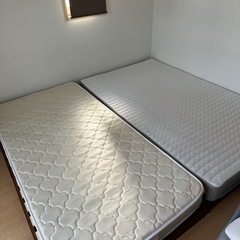 ベッドフレーム マットレス シングル セミダブル セットの画像