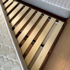 ベッドフレーム マットレス シングル セミダブル セットの画像