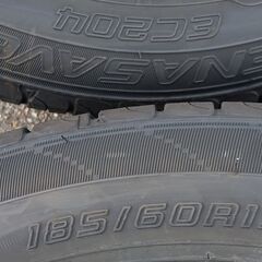 夏 ★ホンダ純正★2024年【~90％ 富山】フィット FIT シャトル インサイト グレイス ホンダ 夏 185/60R15 日本製 低燃費 ダンロップ 中古4本の画像
