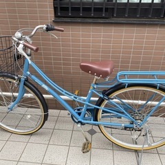 自転車　26インチ　水色