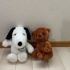 ぬいぐるみ、スヌーピーとくまたん