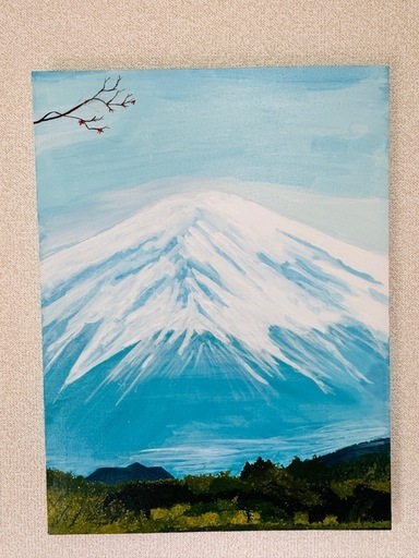 富士山の風景画 3パネルセット