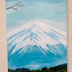富士山の風景画 3パネルセットの画像