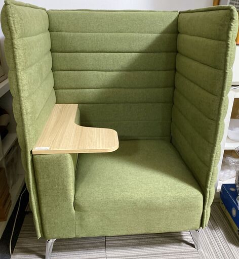 M514 オフィスコム HIBIS ハイビス ハイバックソファ 1人掛けテーブル付き