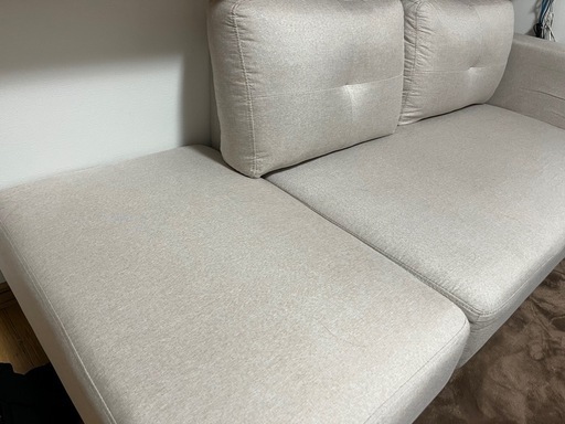 2人掛けソファ　使用一年未満