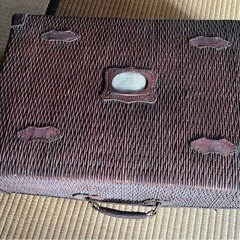 アンティーク　旅行用　柳ごおり