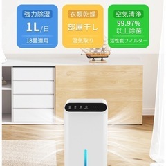 【新品】　除湿器　18畳用（ペルチェ式、空気清浄）　CT6  2...