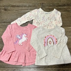 長袖Tシャツ3枚セット　サイズ2(90)