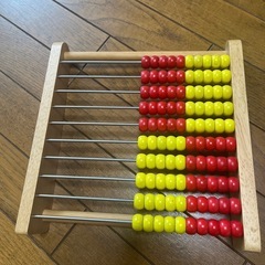 知育玩具　木製そろばん