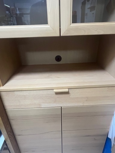 美品　カリモク家具　食器棚　カップボード　　QD2515NE