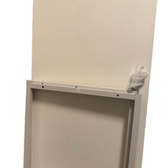 美品サンワサプライパソコンデスク白120cmの画像