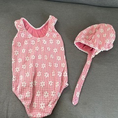 22-ベビー水着、帽子セットの画像