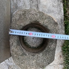 縁先手水鉢立鉢夏目 き取りエリア大阪府】 立手水鉢　天然石の画像