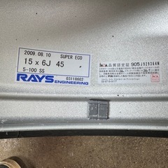 Rays super eco   15インチ
鍛造　4本　レイズスーパーエコ 15インチ の画像