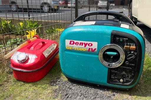 取引中です　DENYO デンヨー GE-1600-IV インバーター発電機 10l携行缶