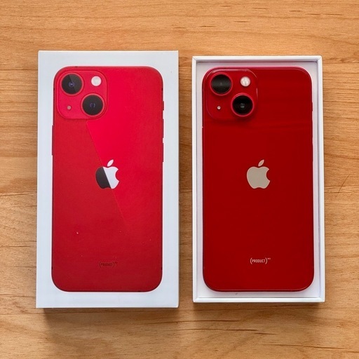 【他サイトで売却決定】【美品・SIMフリー】iPhone13mini 128GB レッド【修理歴なし】